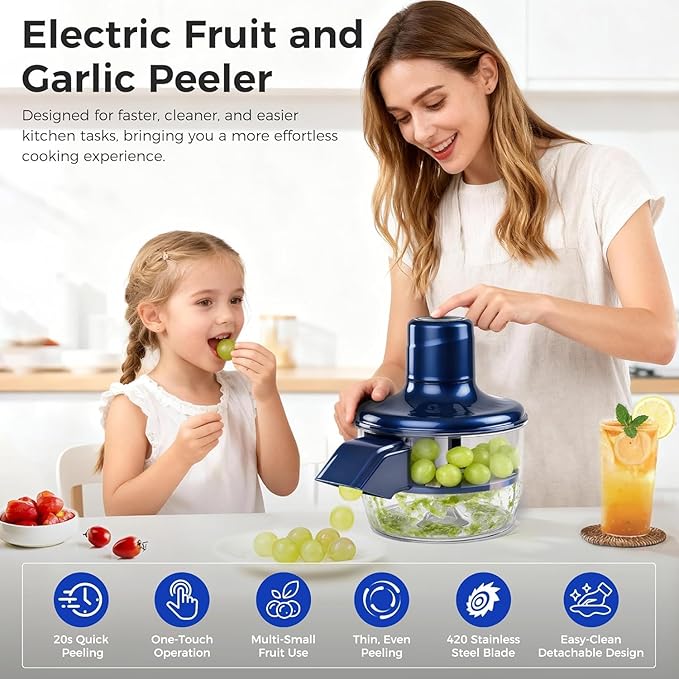 Cordless Fruit Skin Remover for Small Fruits, Easy Peeling Kitchen Tool 1PC - CL-GA-1743
