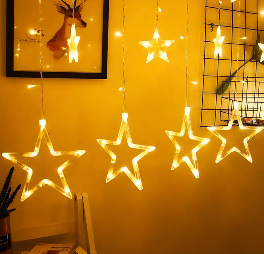Decorative Star Curtain  Lights